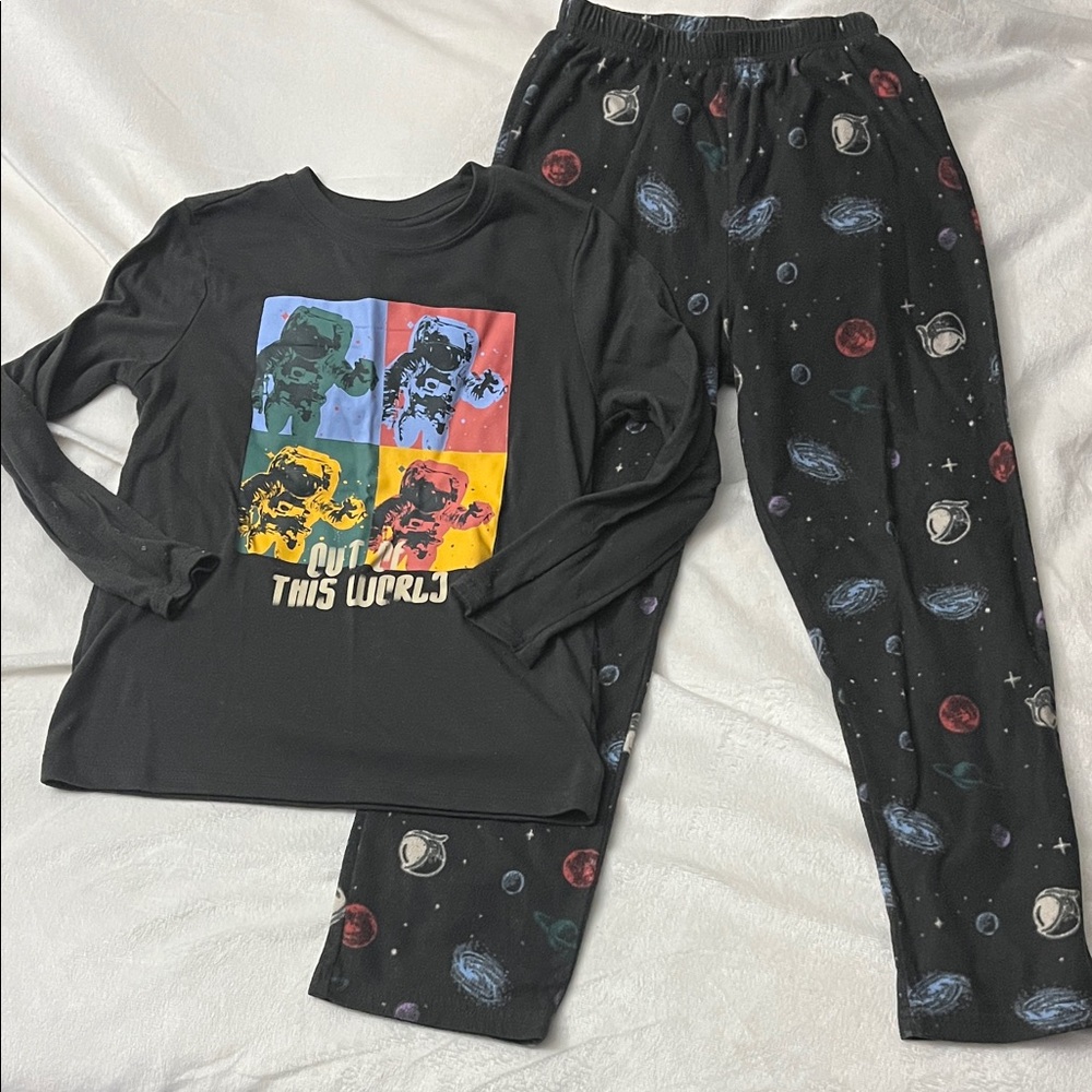 Wonder Nation Multicolor Astronaut Kids Pajama Set
